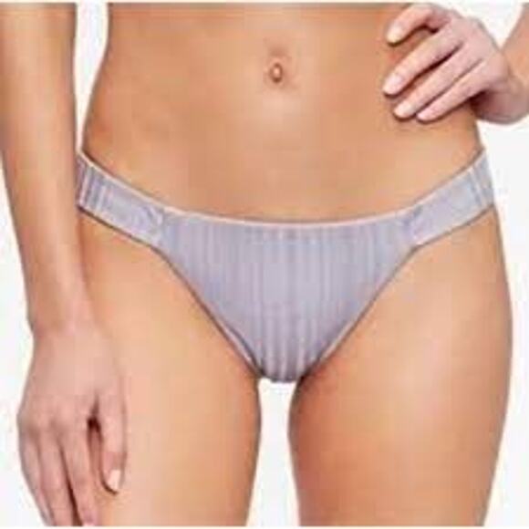 NEW! Tavik Bikini Bottoms Bella Mini Bottom Slinky Rib Lilac Gray - L - Picture 1 of 5